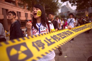 An estimated 120,000 marched in Taipei