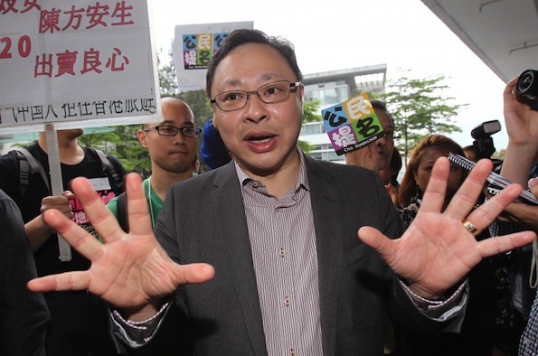 Professor Benny Tai Yui-ting, leader of Occupy Central with Love and Peace. 