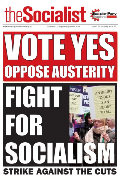 Newspaper of the CWI in Scotland, campaigning for a 'yes' vote. 