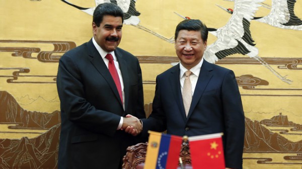 Venezuela's President Nicolás Maduro meets his banker.