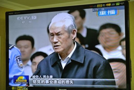 Zhou Yongkang sentenced to life in prison.