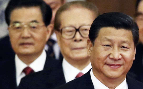 Xi Jinping followed by Jiang Zemin and Hu Jintao.